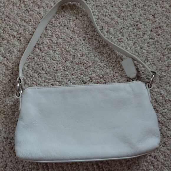 Tempo by leonello borghi white 100% leather small purse - Picture 3 of 5